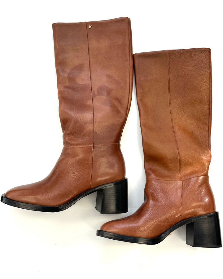 Brown Leather Boots - Size 5.5