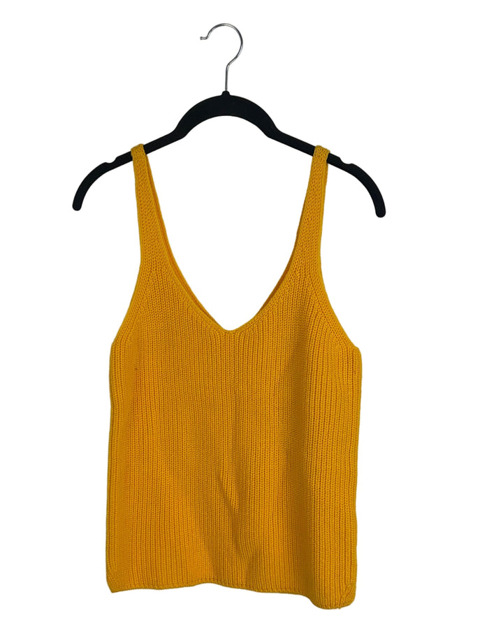 Orange Sweater Tank Top - Size 2/4
