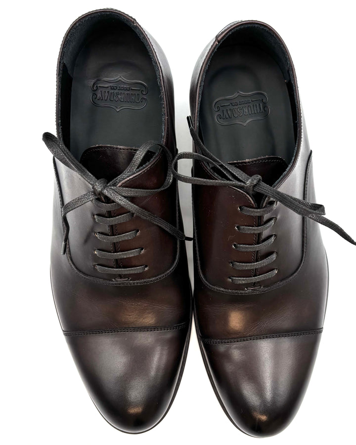 MENS Dark Chocolate Brown Lace Up Dress Shoes - Size 8