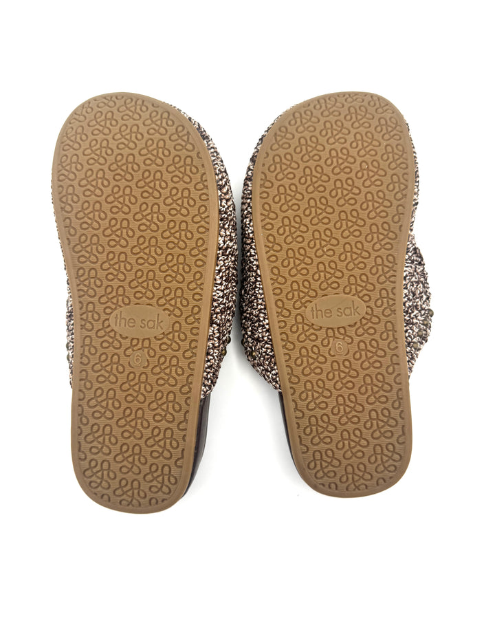 Brown Crochet Clogs - Size 6