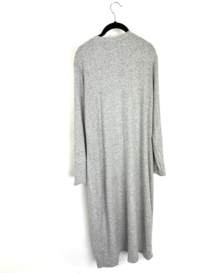 Nina Parker Grey Lounge Robe - Size 1X
