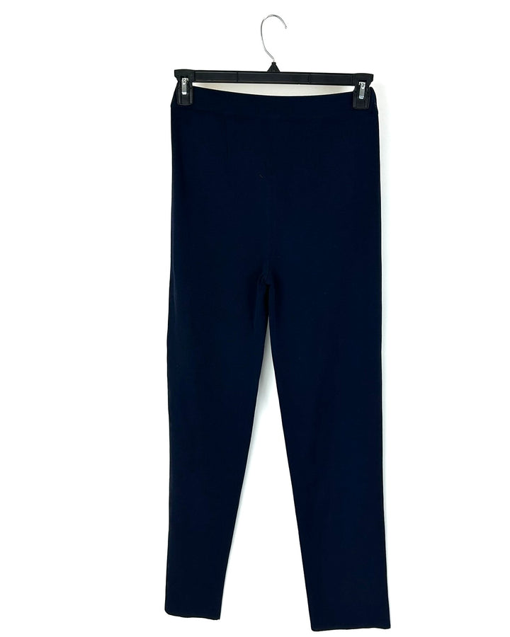Navy Blue Straight Leg Pants - Size 2/4