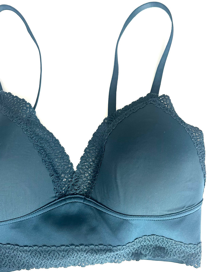 Dark Teal Padded Bralette - Small