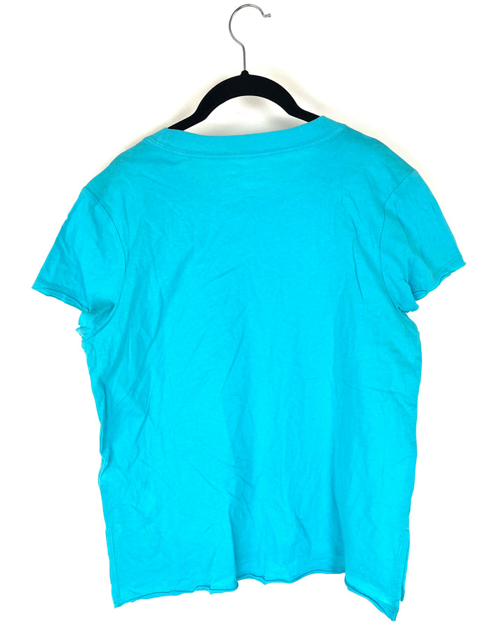 Turquoise Short Sleeve Top - Size 2/4
