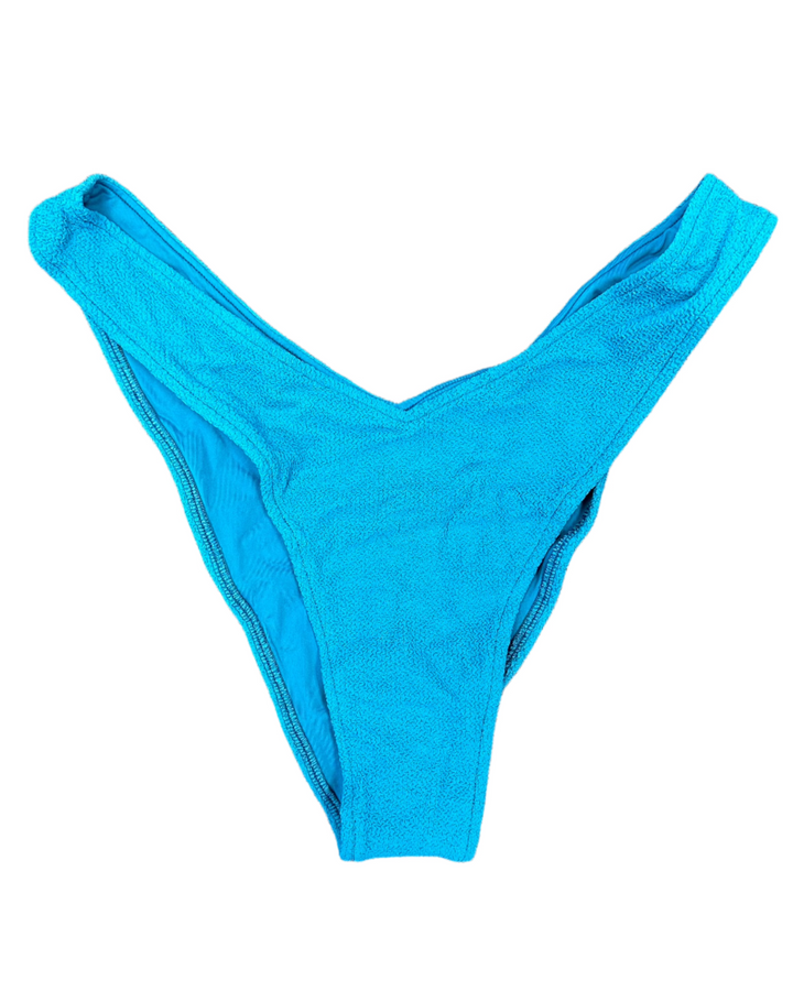 Dark Teal High Cut Bikini Bottom - M and XXL