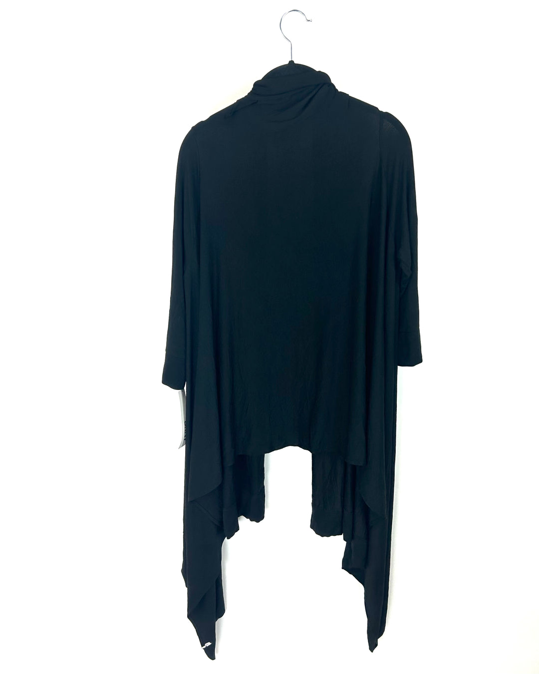 Black Cropped Sleeve Cardigan - Size 6/8