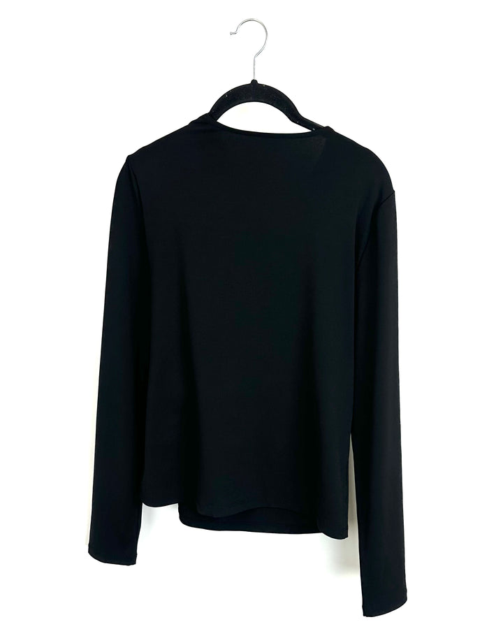 Twisted Back Long Sleeve Top - Size 2/4