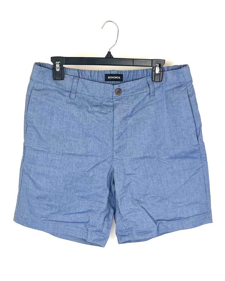 MENS Cerulean Blue Shorts - Medium - 5", 7", 9" Inseam