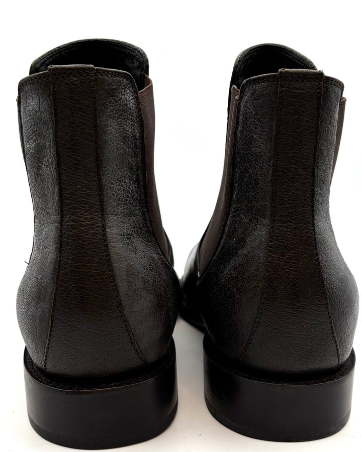 MENS Distressed Ash Brown Boots - Size 10