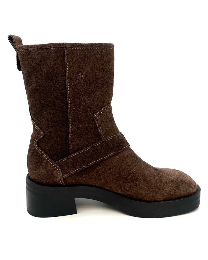 Brown Suede Buckle Boots -  Size 8, 9 and 11