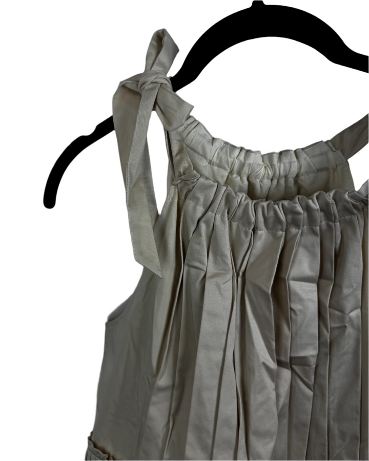 Cream Pleated Dress- Small