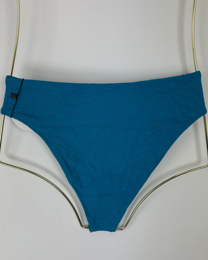 Dark Teal High Waisted Bikini Bottom - Extra Small