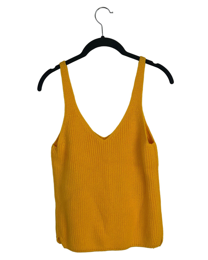 Orange Sweater Tank Top - Size 2/4