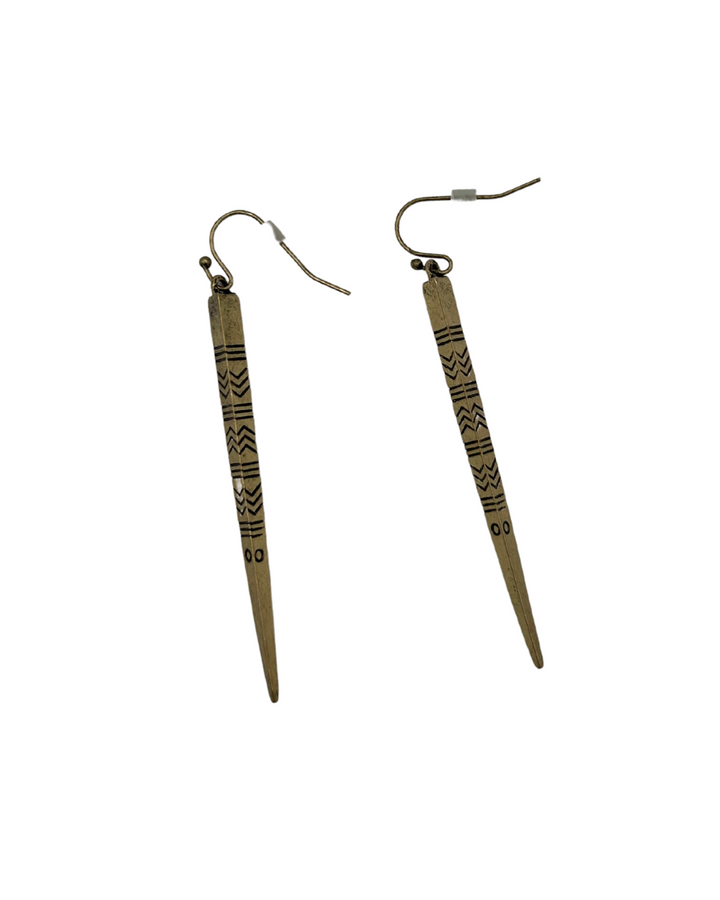 Gold Abstract Earring