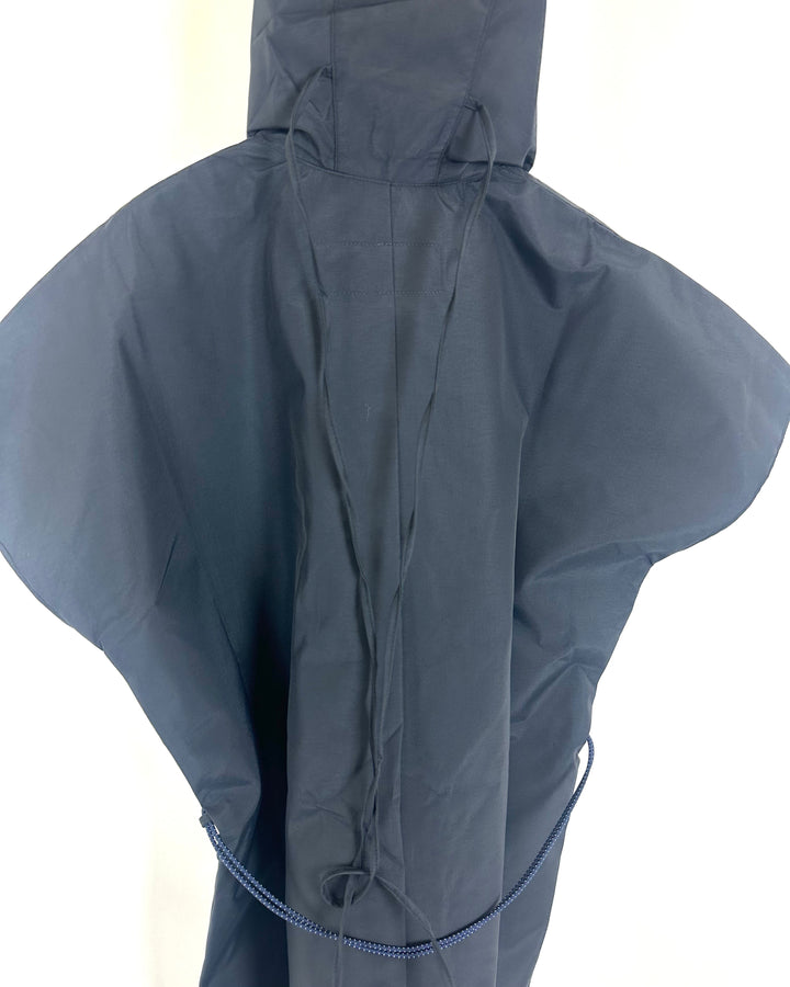 Dark Navy Short Sleeve Raincoat With Bungee Belt - Size 2/4,  4/6, 6/8, and 8/10