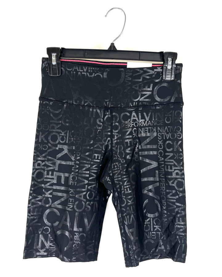 Black Biker Shorts With 9 in Inseam - Size 2/4
