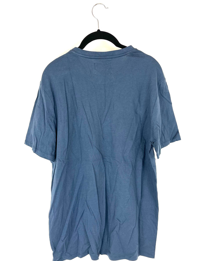 MENS Navy Crewneck Tee - Medium