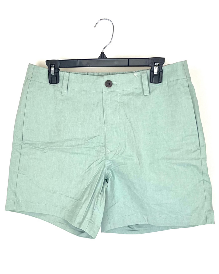 MENS Light Seafoam Green Shorts - Medium 5" and 7" Inseam