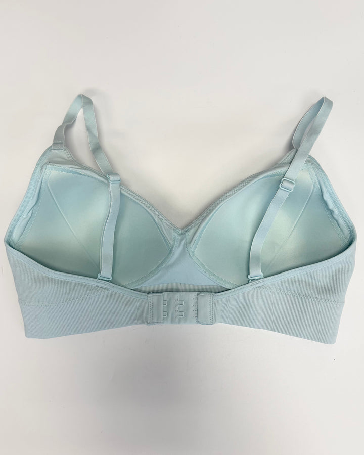 Starlight Blue V-Neck Sports Bra - Small