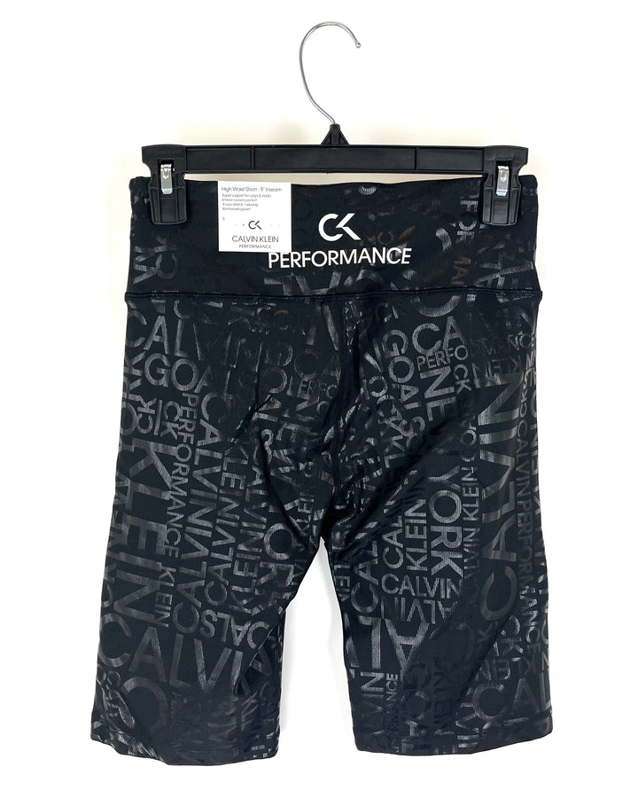 Black Biker Shorts With 9 in Inseam - Size 2/4