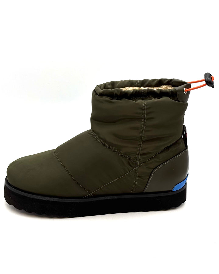 Dark Green Nylon Bootie - Size 7.5 and 8.5