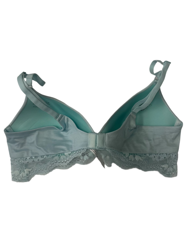 Starlight Blue Lace Trim Pushup Bra - 34B