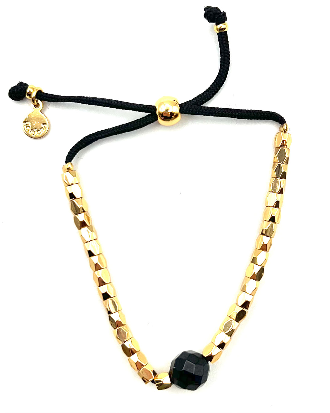 Black And Gold Rope Bracelet