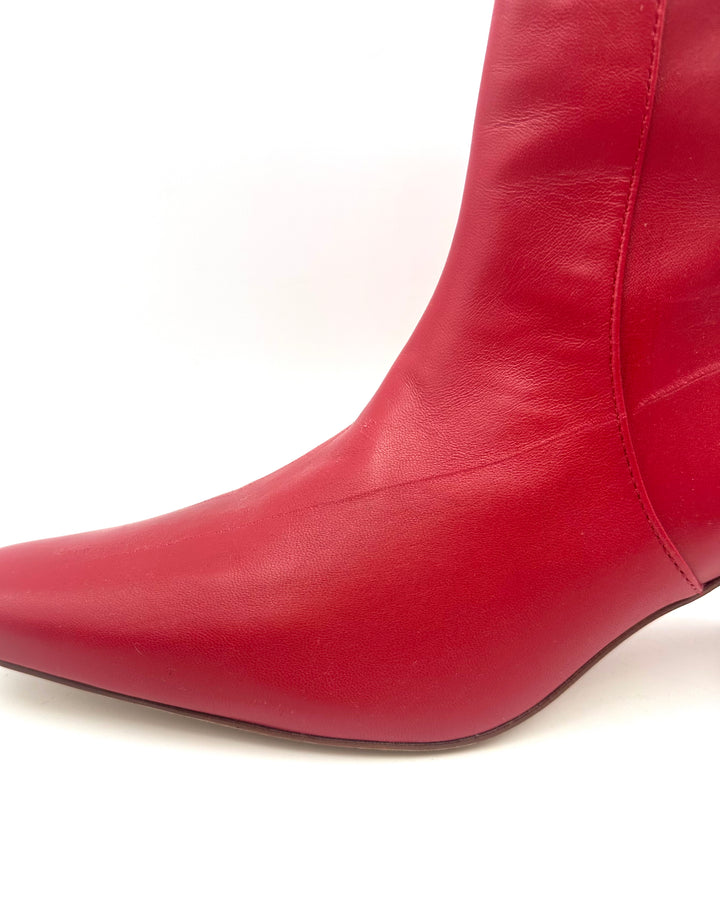 Bright Red Booties - Size 9.5 and 11