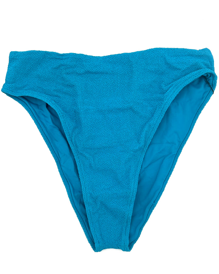 Dark Teal High Waisted Bikini Bottom - Extra Small