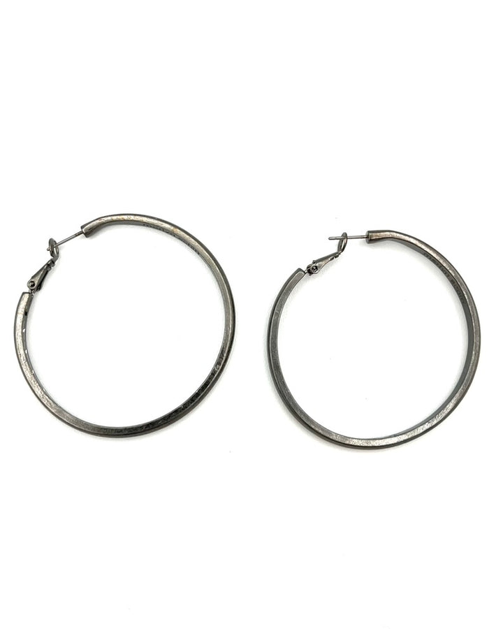 Gunmetal Hoops