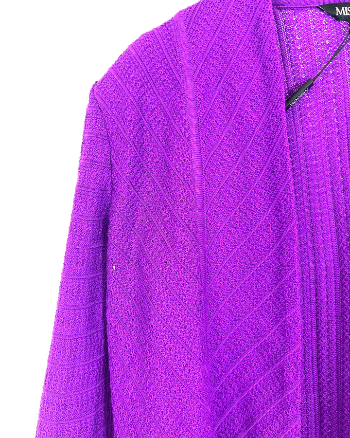 Purple Cardigan - Size 2/4