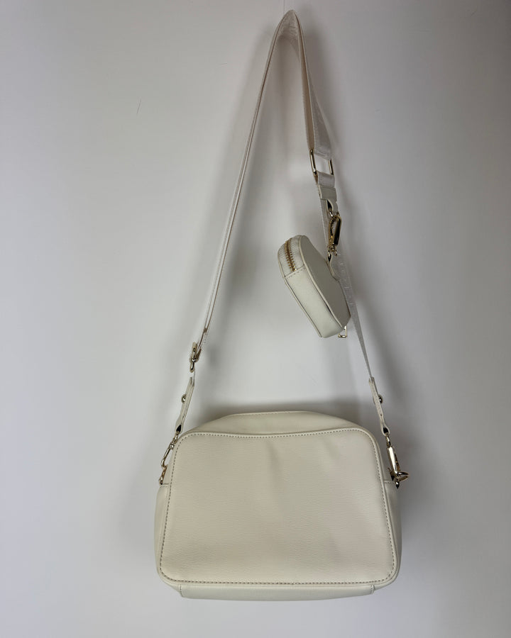 Cream Mini Convertible Hand Bag