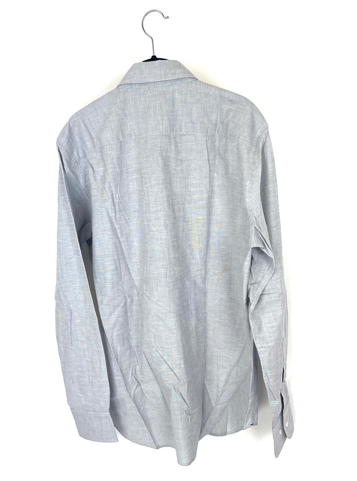 MENS Pale Grey Shirt - Slim Fit Medium