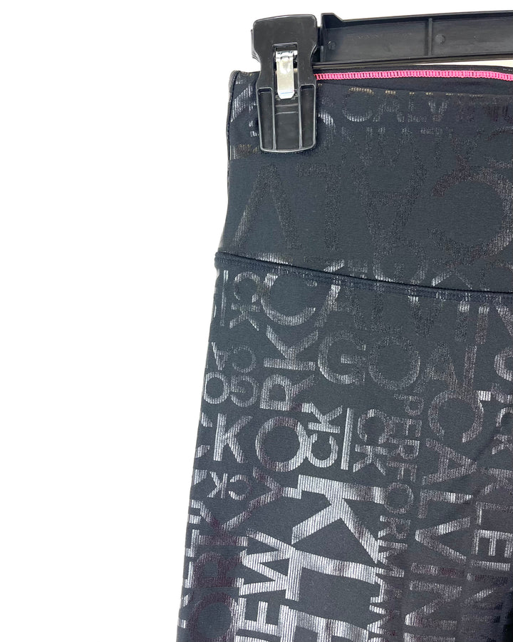 Black Biker Shorts With 9 in Inseam - Size 2/4