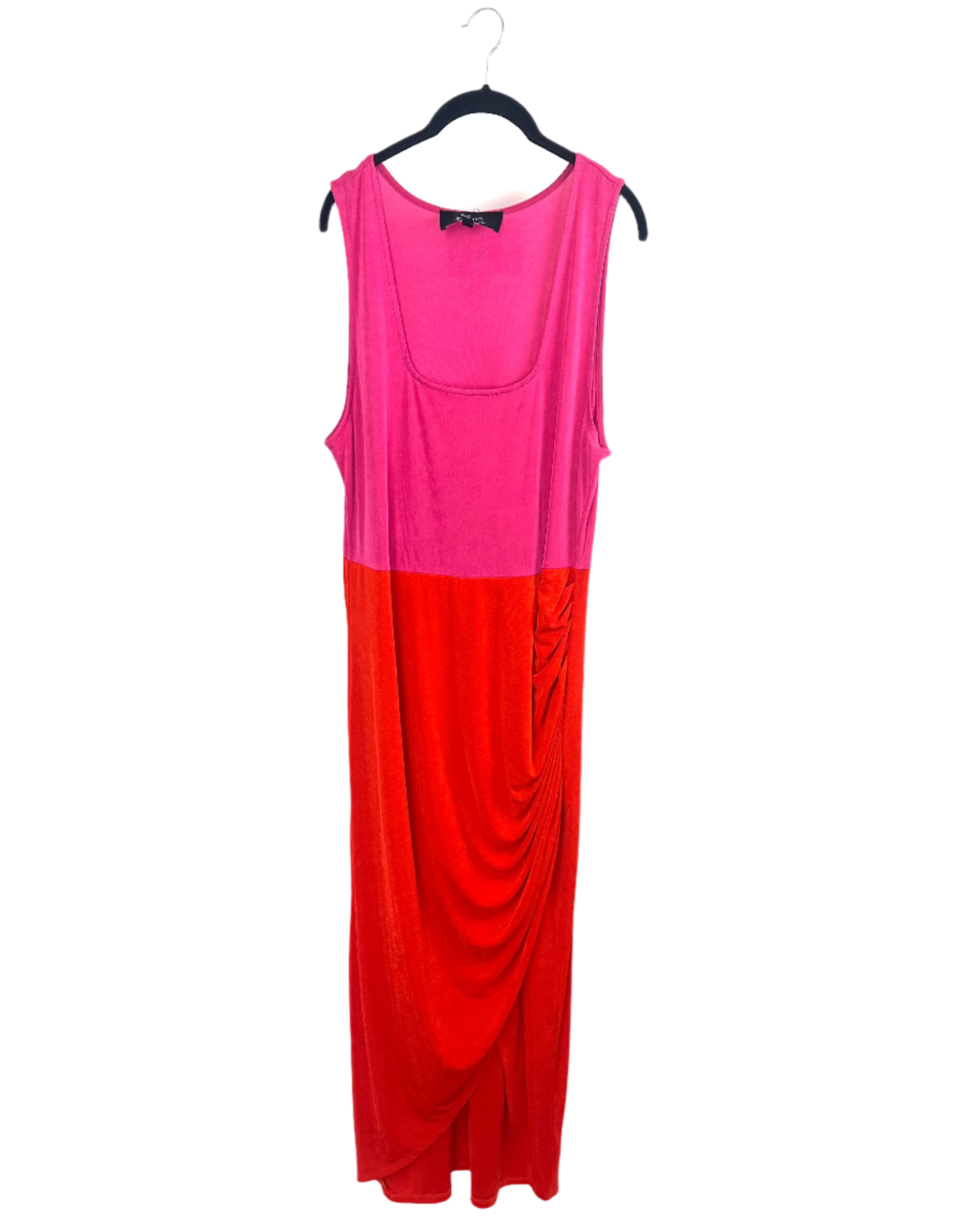 orange tank top dress Bright Pink & 108 cm / 42.52 Long Dress Carla - Spring/Summe'25 Size:Royal Blue - Ladies Large