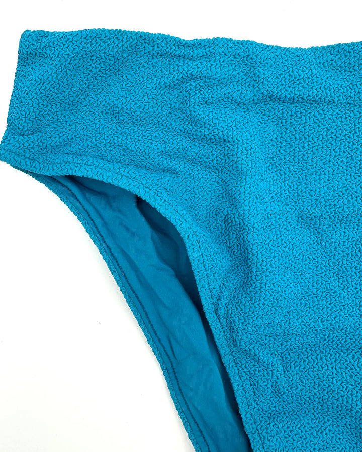 Dark Teal High Waisted Bikini Bottom - Extra Small