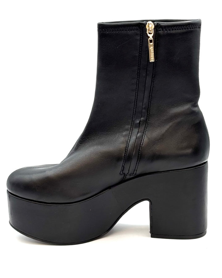 Midnight Black Ultra Platform Booties - Size 8 and 10