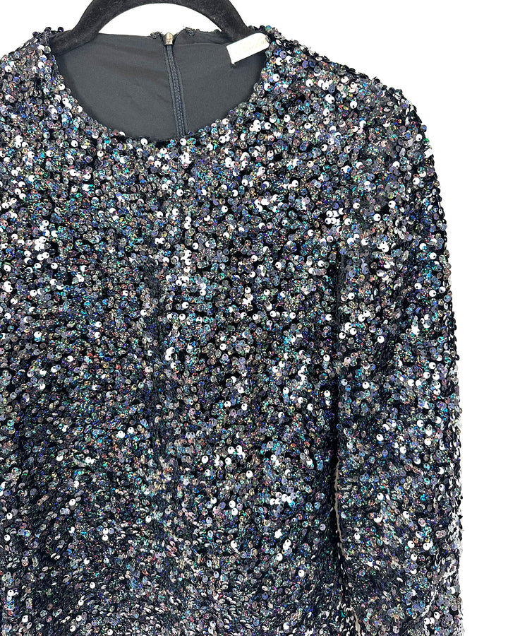 Black Sequin Top - Size 4