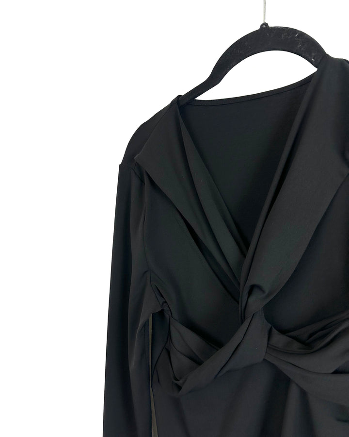 Twisted Back Long Sleeve Top - Size 2/4