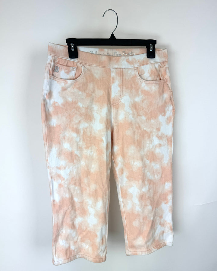 Orange Ombre Denim Capri Pants - Size 6
