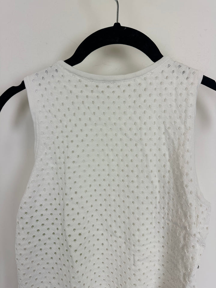 White Rhinestone Tank Top - Size 4/6