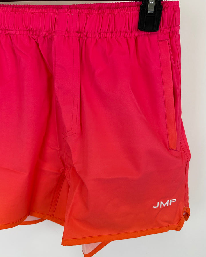 Pink And Orange Swim Board Shorts - Extra Small and Small