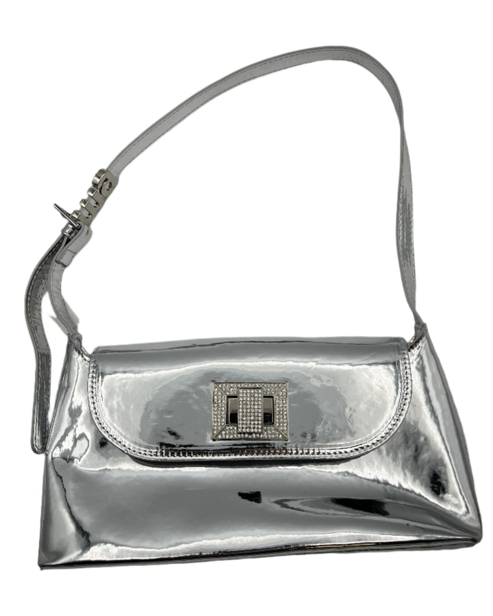 Silver Reflective Shoulder Bag