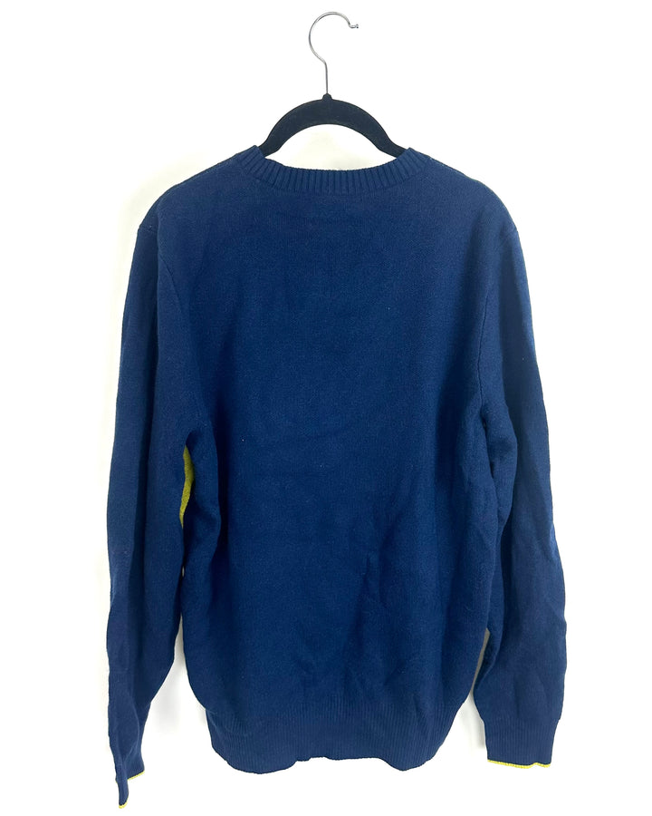 Navy Blue Golf Sweater - Mens Medium / Womens Large