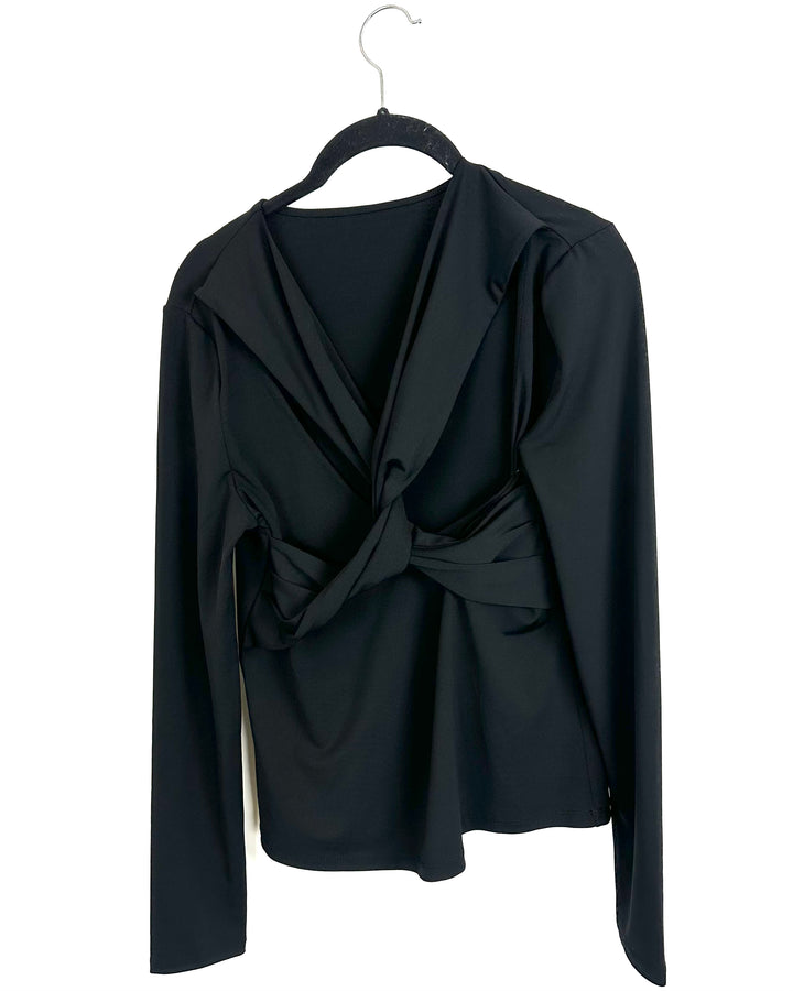 Twisted Back Long Sleeve Top - Size 2/4