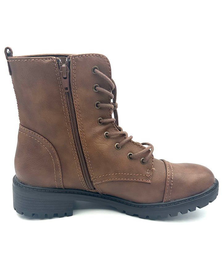 Brown Combat Boots - Size 10