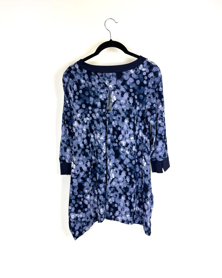 Blue Dot Pajama Set - Petite Small and 1X