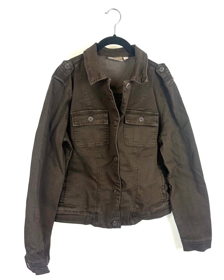 Brown Utility Jacket- Size 6/8