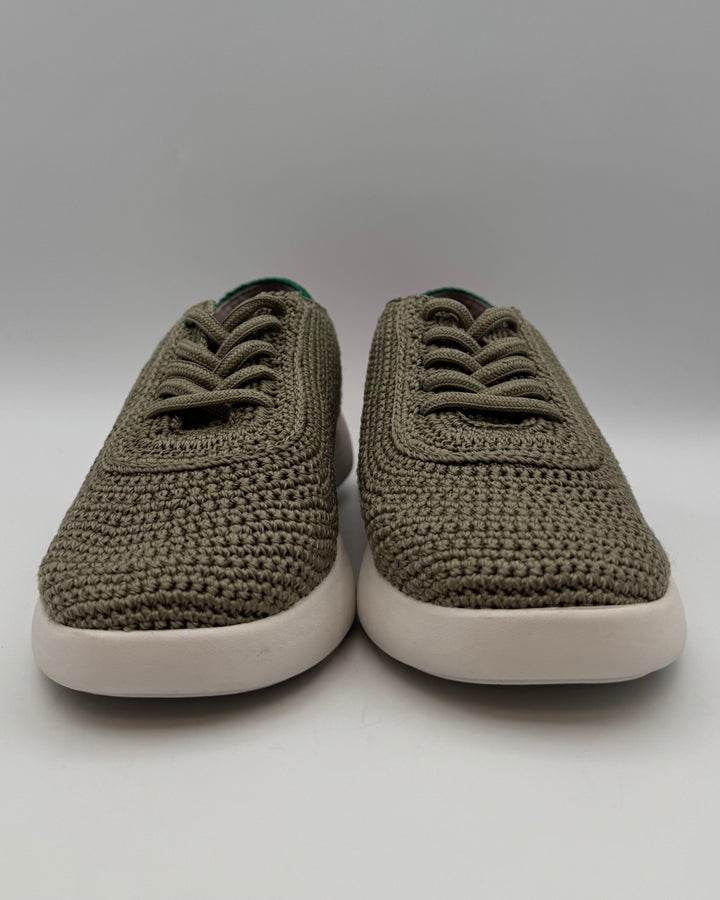 Green Crochet Watermelon Sneakers - Size 6