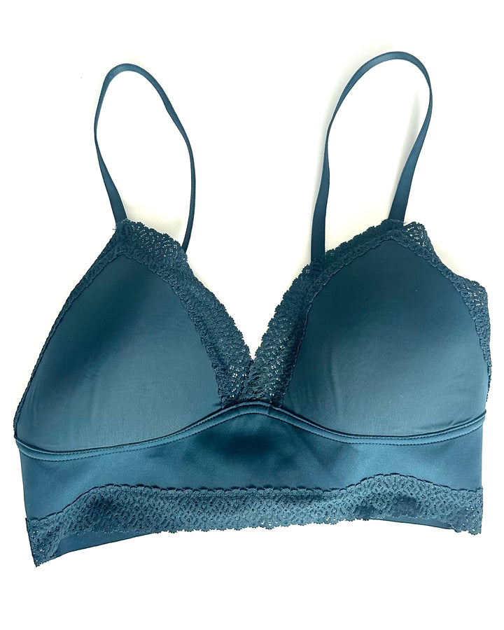 Dark Teal Padded Bralette - Small